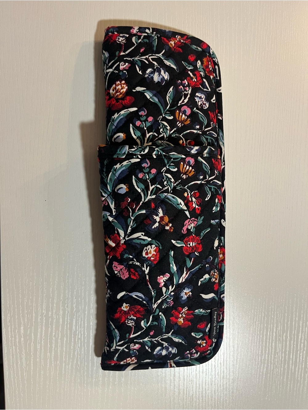 Vera Bradley Black Floral Travel Hot Tools Case